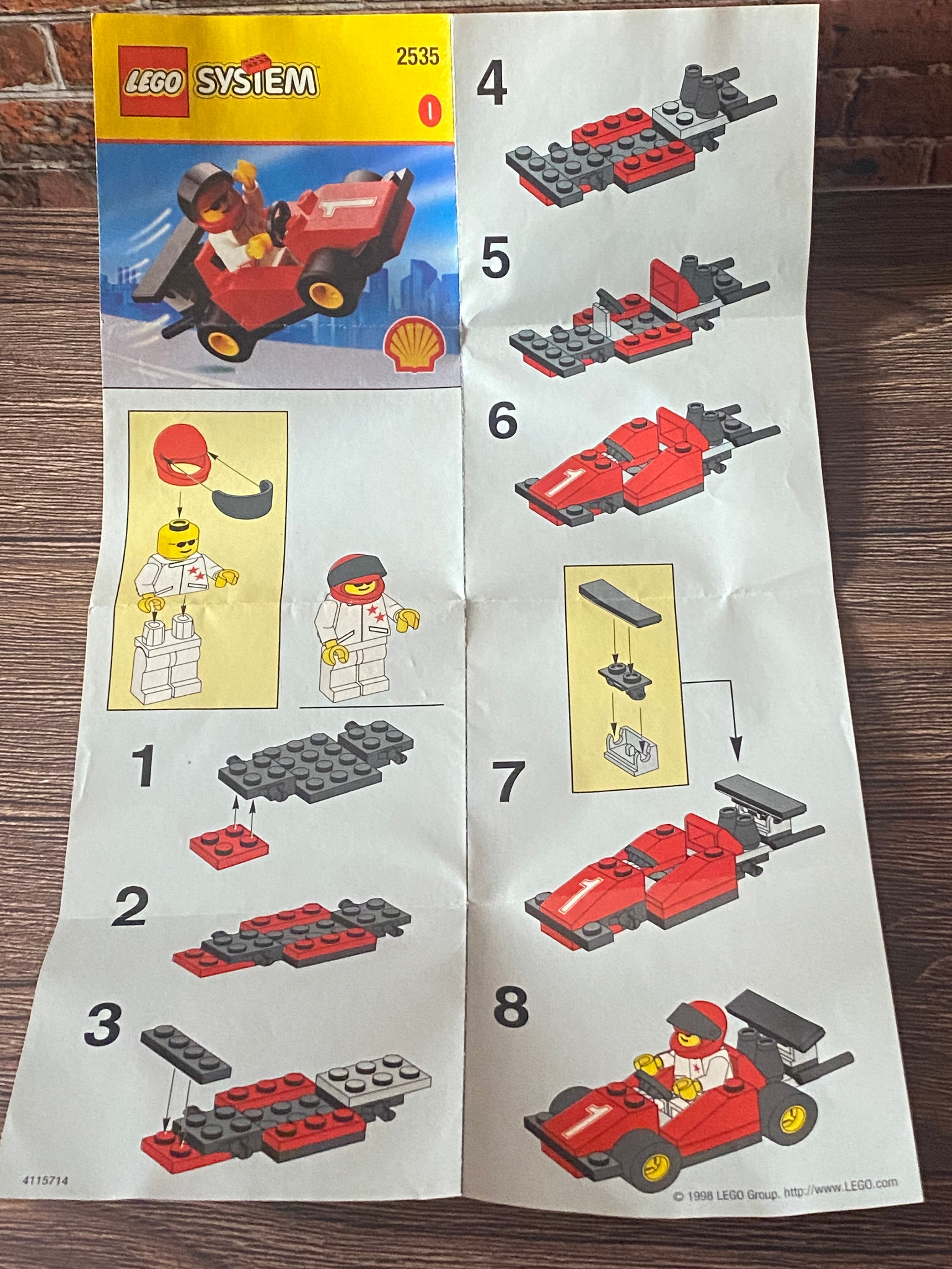 LEGO 2535 Formula 1 Shell Exclusive (1998)